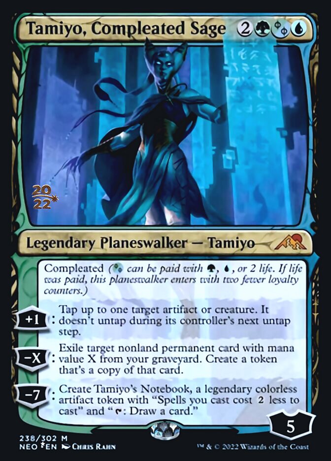 Tamiyo, Compleated Sage [Kamigawa: Neon Dynasty Prerelease Promos] | Gear Gaming Fayetteville