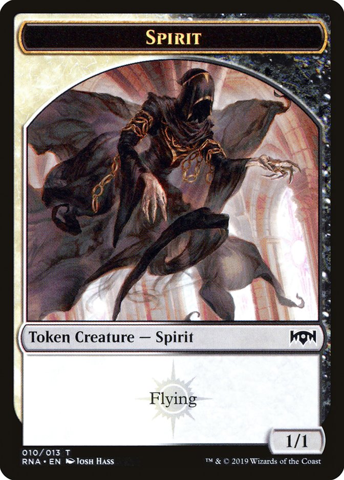 Bat // Spirit (010) Double-Sided Token [Ravnica Allegiance Guild Kit Tokens] | Gear Gaming Fayetteville