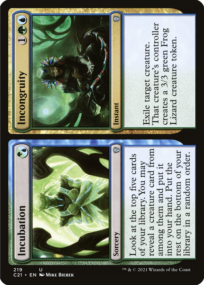 Incubation // Incongruity [Commander 2021] | Gear Gaming Fayetteville