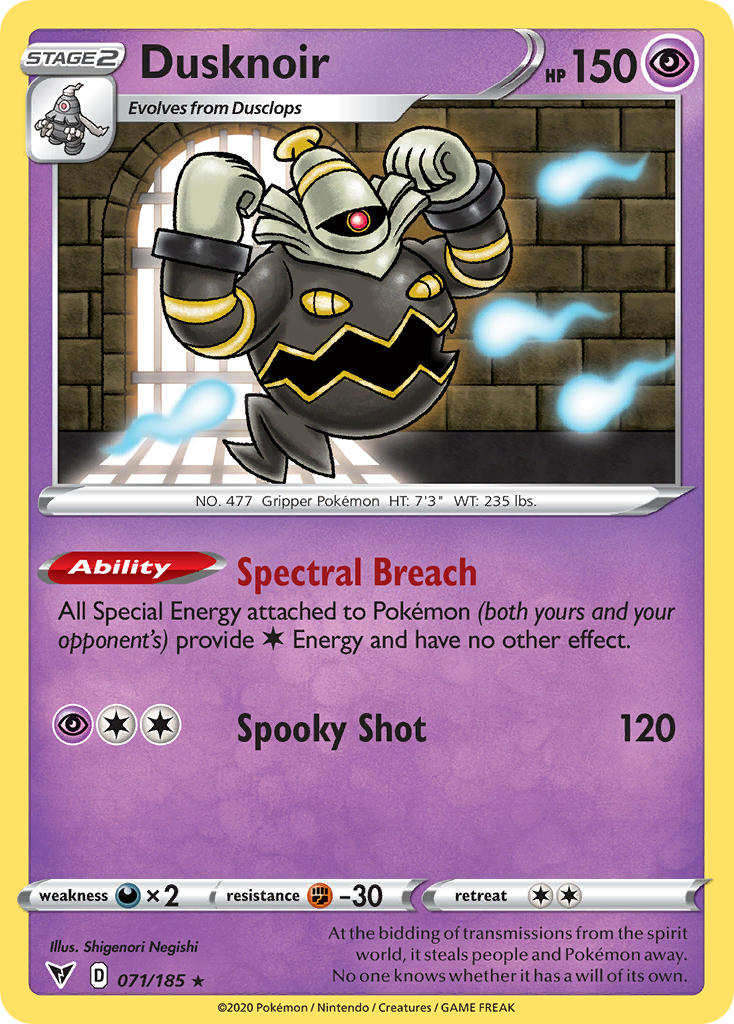 Dusknoir (071/185) [Sword & Shield: Vivid Voltage] | Gear Gaming Fayetteville