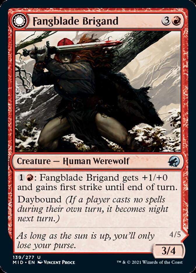 Fangblade Brigand // Fangblade Eviscerator [Innistrad: Midnight Hunt] | Gear Gaming Fayetteville