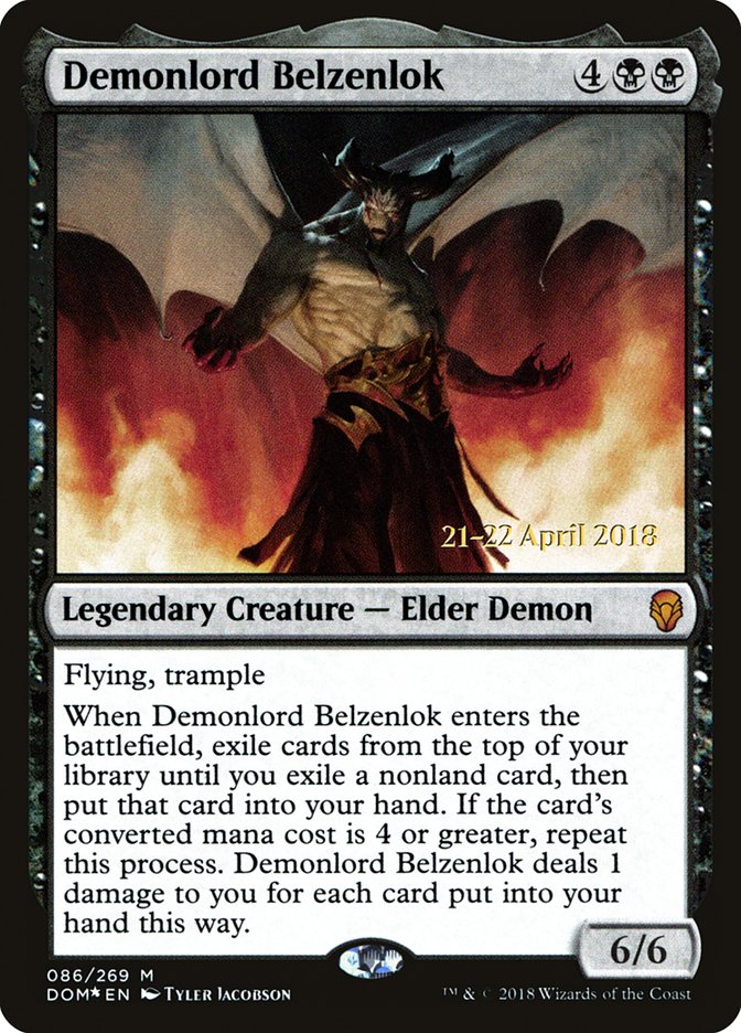 Demonlord Belzenlok [Dominaria Prerelease Promos] | Gear Gaming Fayetteville