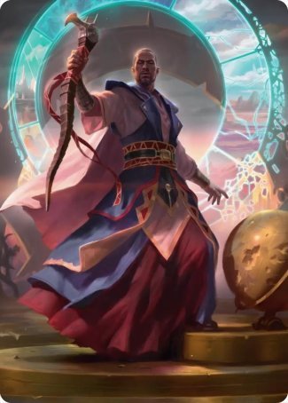 Teferi, Who Slows the Sunset Art Card [Innistrad: Midnight Hunt Art Series] | Gear Gaming Fayetteville