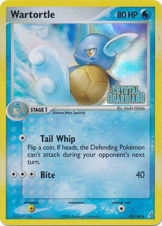 Wartortle (43/100) (Stamped) [EX: Crystal Guardians] | Gear Gaming Fayetteville