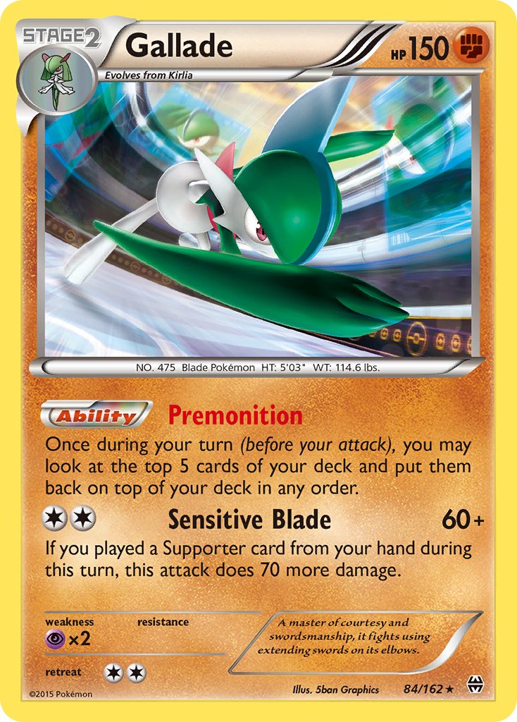 Gallade (84/162) (Cosmos Holo) (Blister Exclusive) [XY: BREAKthrough] | Gear Gaming Fayetteville