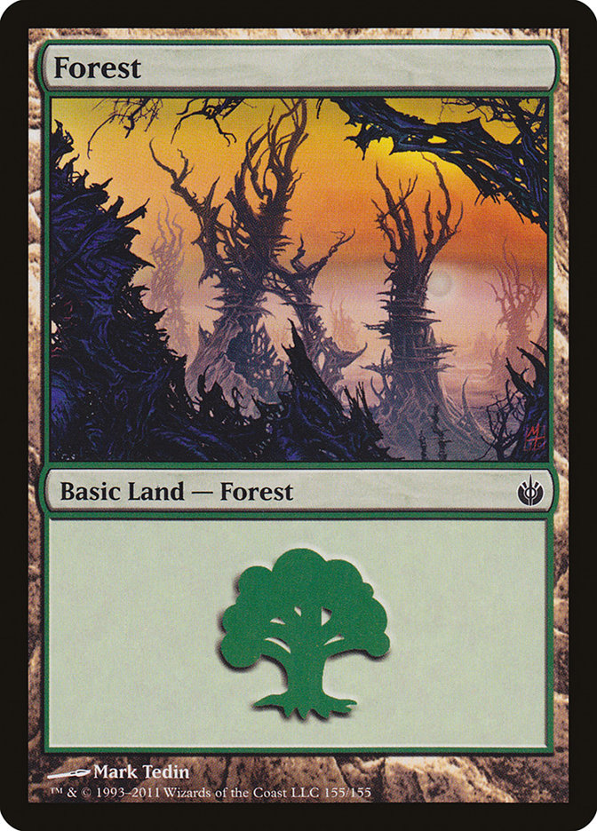 Forest (155) [Mirrodin Besieged] | Gear Gaming Fayetteville