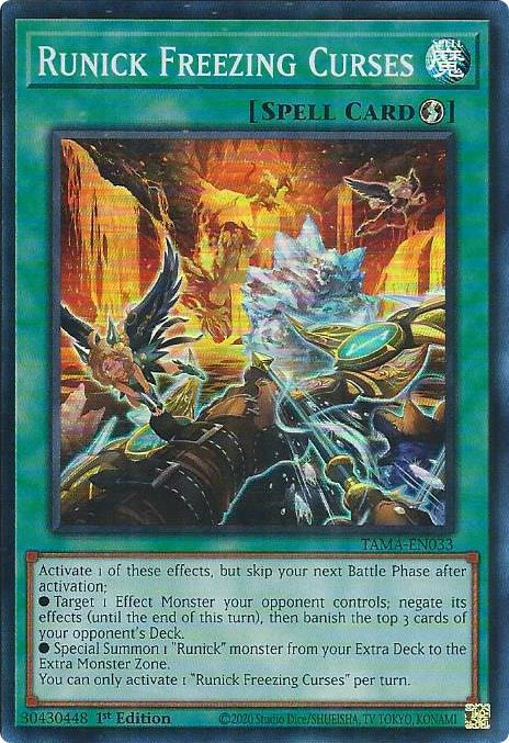 Runick Freezing Curses [TAMA-EN033] Super Rare | Gear Gaming Fayetteville