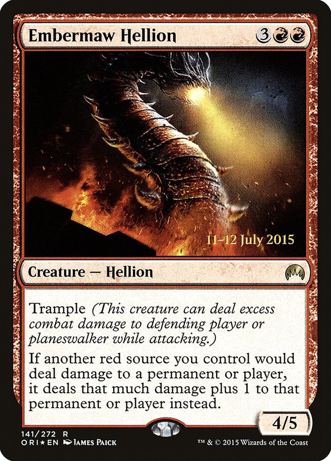 Embermaw Hellion [Magic Origins Prerelease Promos] | Gear Gaming Fayetteville