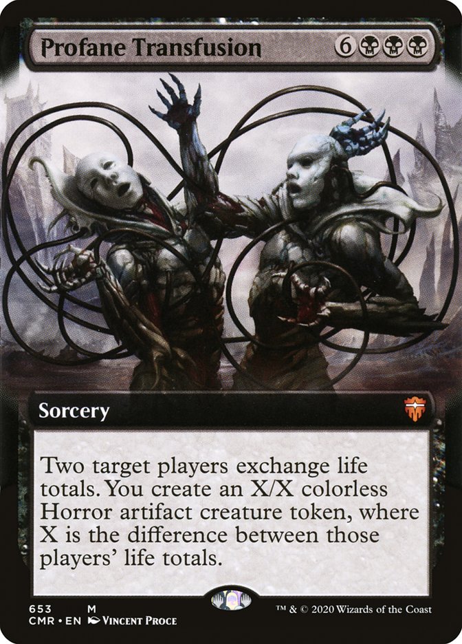 Profane Transfusion (Extended Art) [Commander Legends] | Gear Gaming Fayetteville