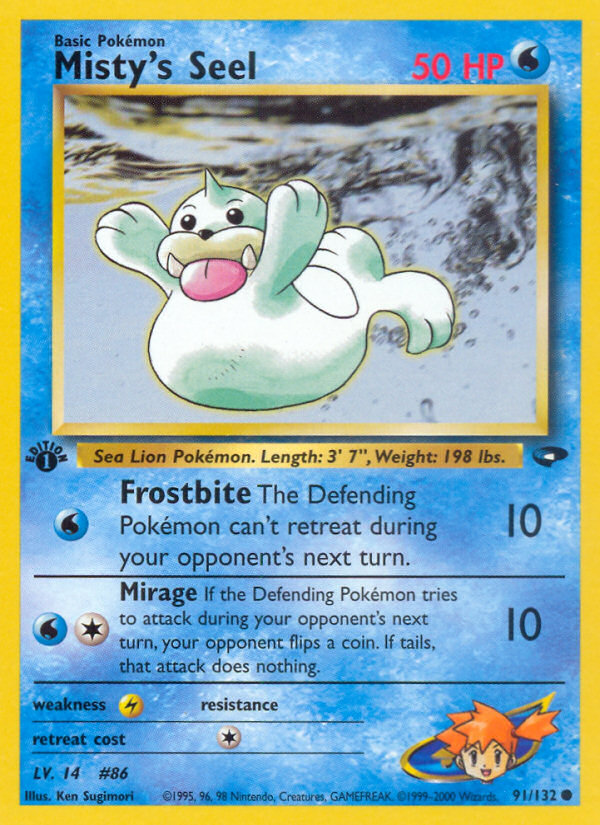 Misty's Seel (91/132) [Gym Challenge 1st Edition] | Gear Gaming Fayetteville