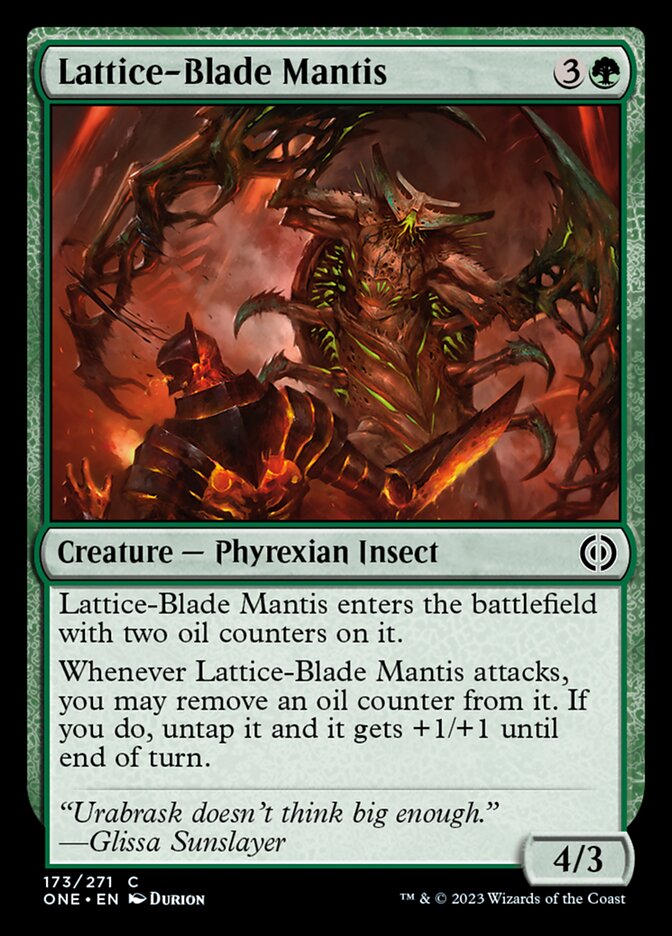 Lattice-Blade Mantis [Phyrexia: All Will Be One] | Gear Gaming Fayetteville