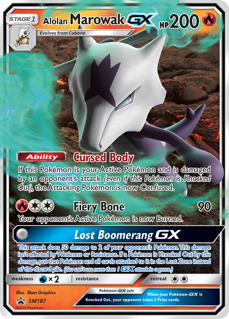 Alolan Marowak GX (SM187) [Sun & Moon: Black Star Promos] | Gear Gaming Fayetteville