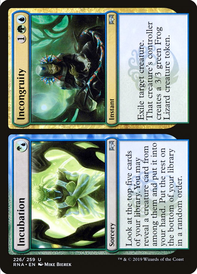 Incubation // Incongruity [Ravnica Allegiance] | Gear Gaming Fayetteville