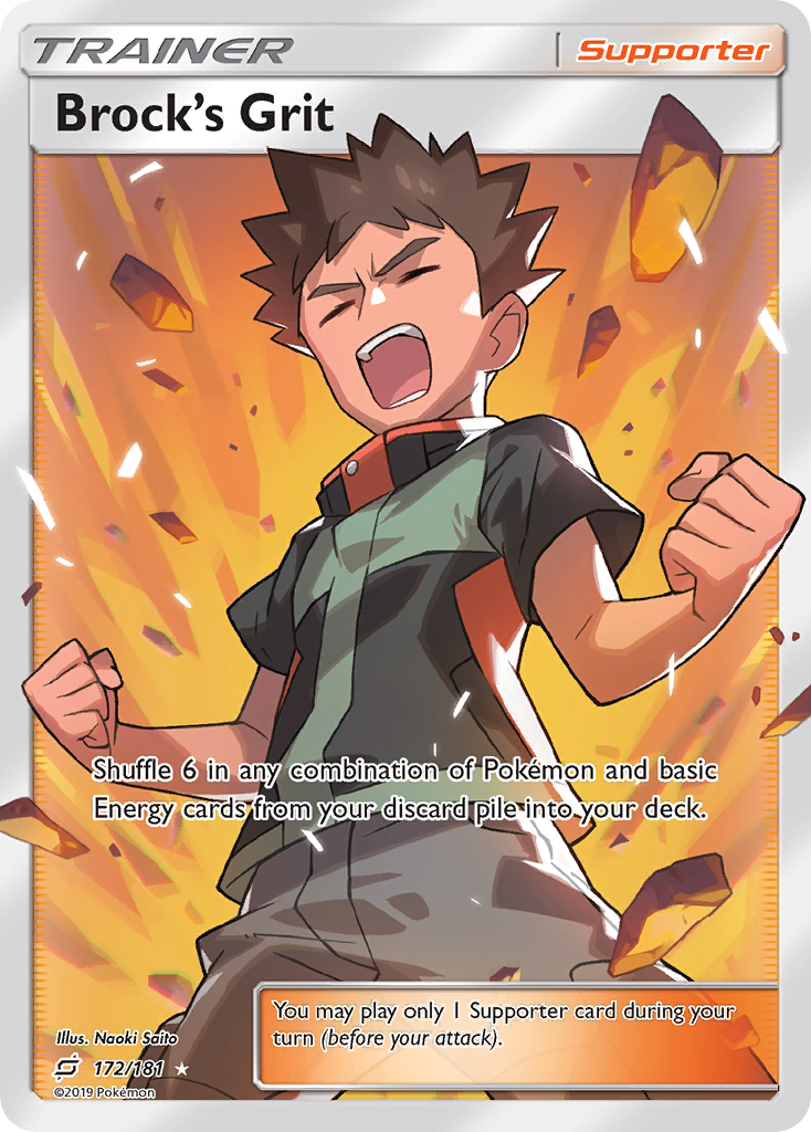 Brock's Grit (172/181) [Sun & Moon: Team Up] | Gear Gaming Fayetteville