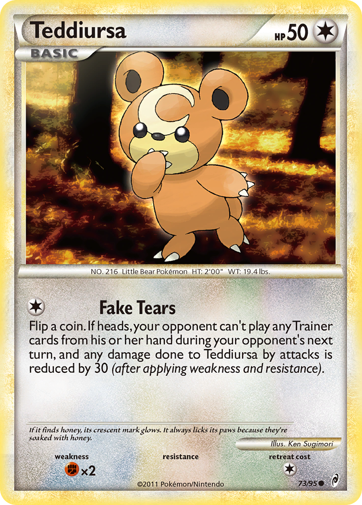 Teddiursa (73/95) [HeartGold & SoulSilver: Call of Legends] | Gear Gaming Fayetteville