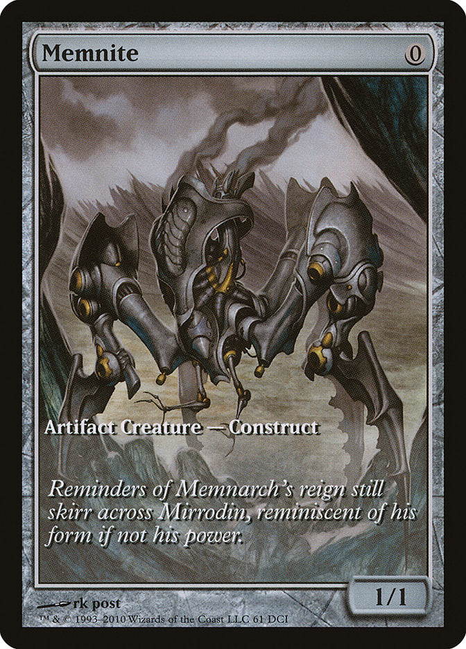 Memnite (Game Day) (Extended Art) [Scars of Mirrodin Promos] | Gear Gaming Fayetteville