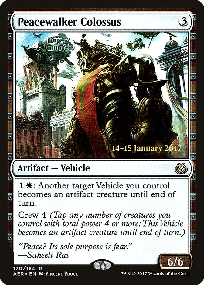 Peacewalker Colossus [Aether Revolt Prerelease Promos] | Gear Gaming Fayetteville