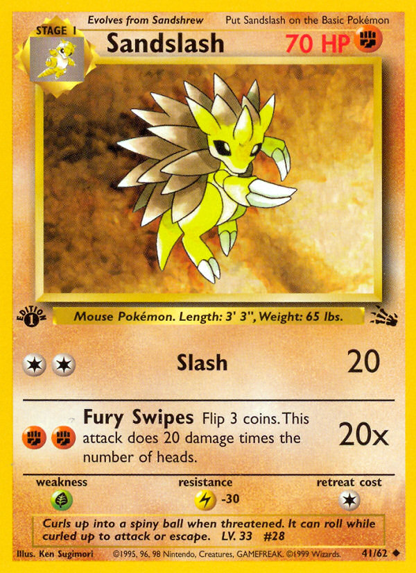 Sandslash (41/62) [Fossil 1st Edition] | Gear Gaming Fayetteville