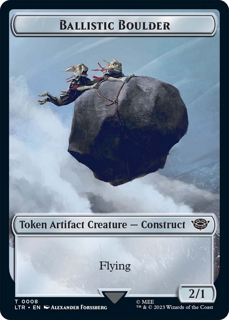 Ballistic Boulder // Food Token (11) Double-Sided Token [The Lord of the Rings: Tales of Middle-Earth Tokens] | Gear Gaming Fayetteville