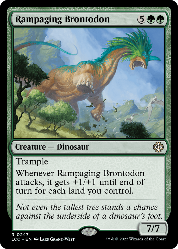 Rampaging Brontodon [The Lost Caverns of Ixalan Commander] | Gear Gaming Fayetteville