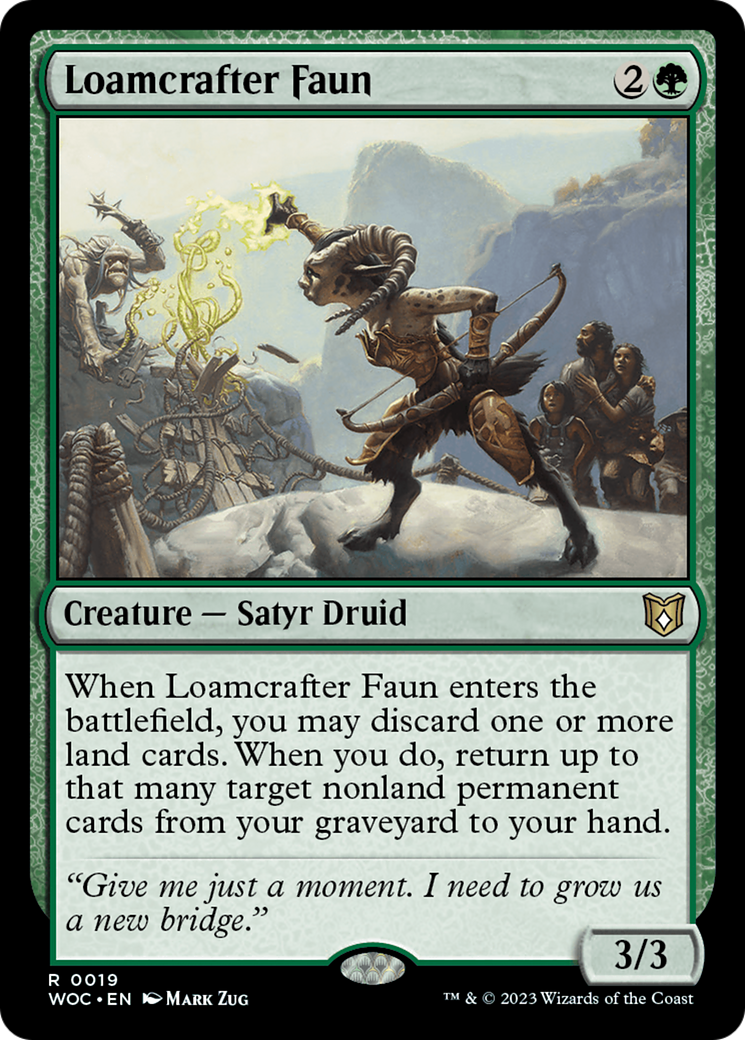 Loamcrafter Faun [Wilds of Eldraine Commander] | Gear Gaming Fayetteville