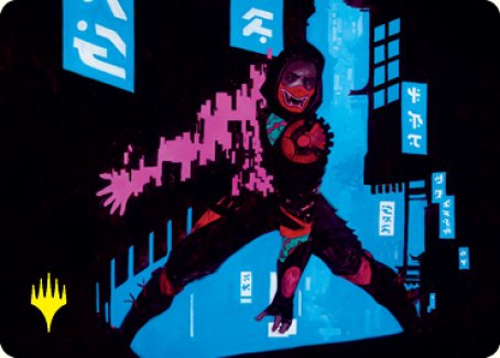 Return to Action Art Card (Gold-Stamped Signature) [Kamigawa: Neon Dynasty Art Series] | Gear Gaming Fayetteville