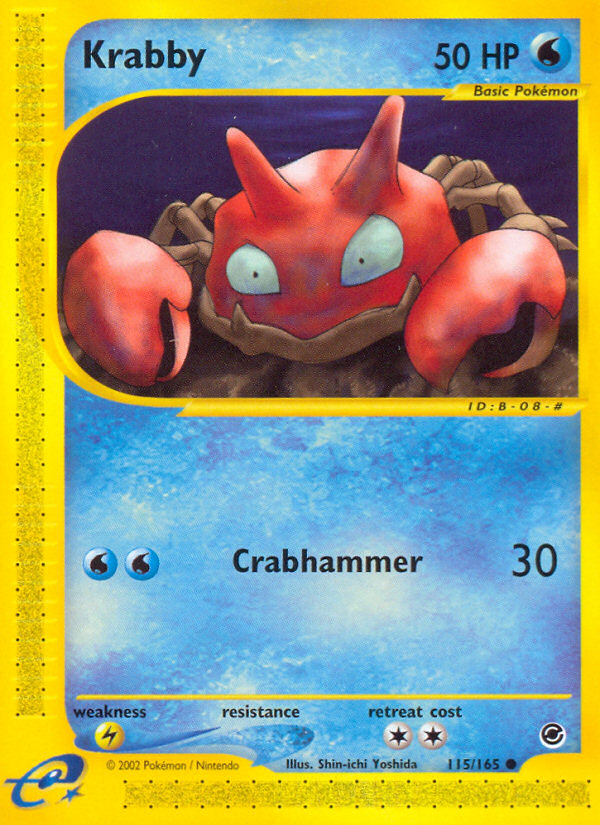 Krabby (115/165) [Expedition: Base Set] | Gear Gaming Fayetteville