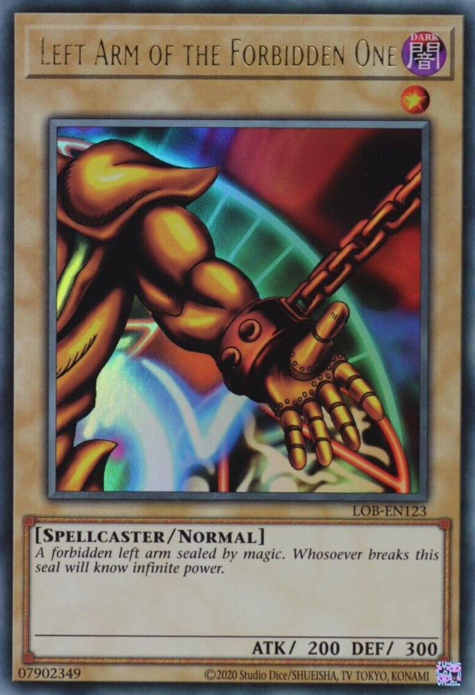 Left Arm of the Forbidden One (25th Anniversary) [LOB-EN123] Ultra Rare | Gear Gaming Fayetteville