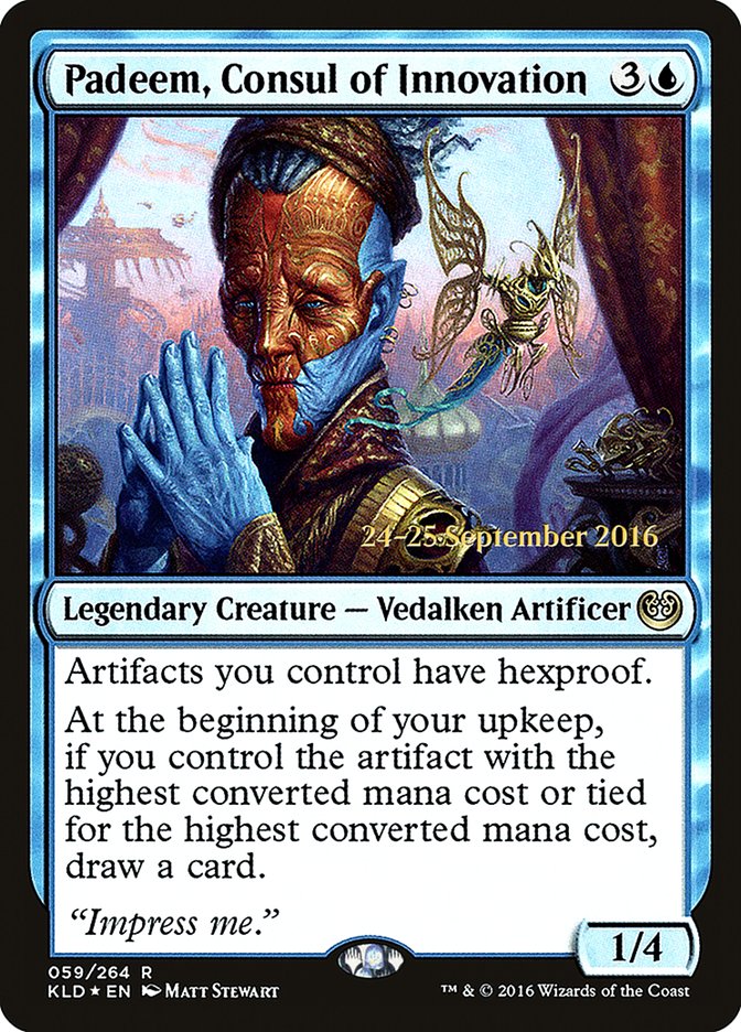 Padeem, Consul of Innovation [Kaladesh Prerelease Promos] | Gear Gaming Fayetteville