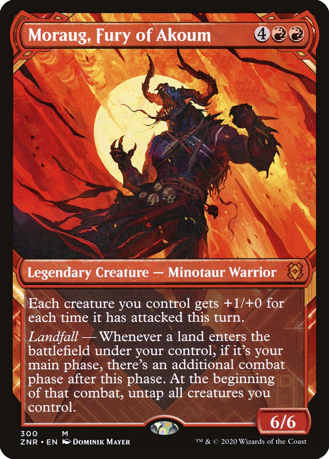 Moraug, Fury of Akoum (Showcase) [Zendikar Rising] | Gear Gaming Fayetteville