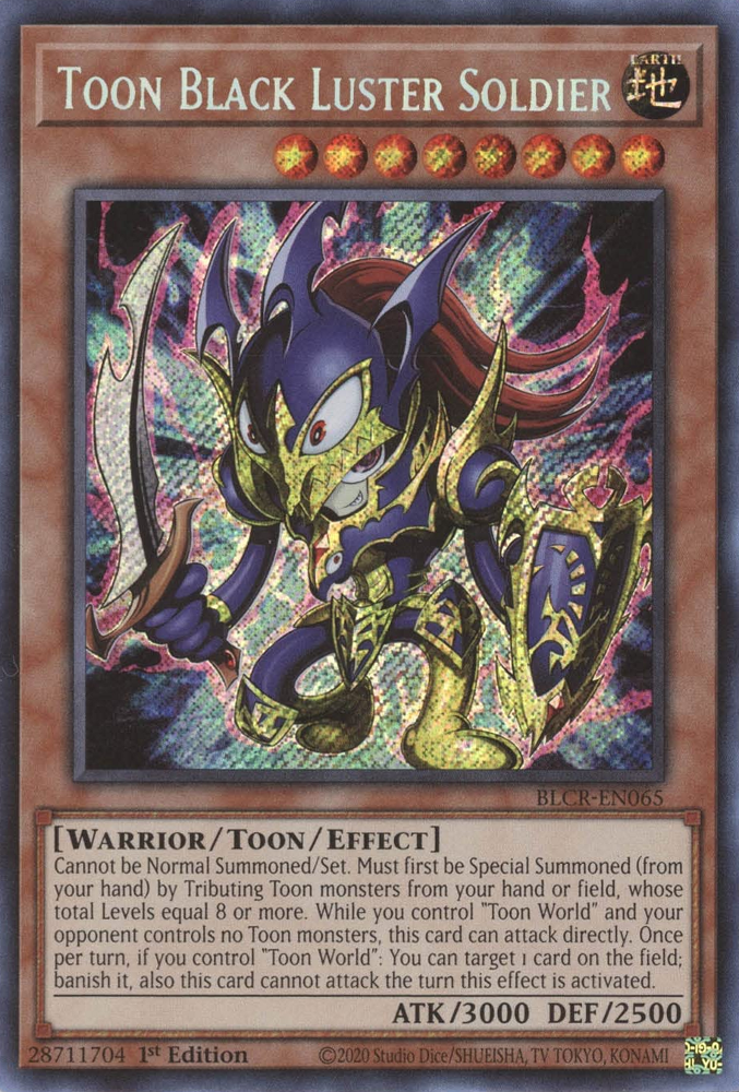 Toon Black Luster Soldier [BLCR-EN065] Secret Rare | Gear Gaming Fayetteville