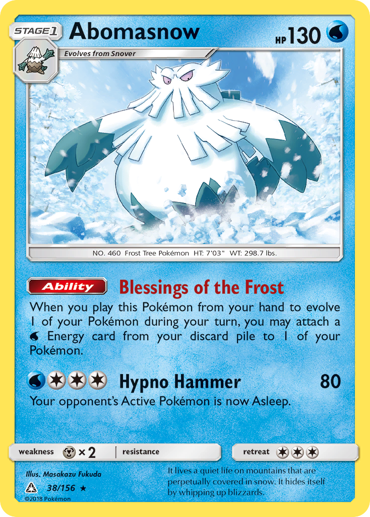 Abomasnow (38/156) [Sun & Moon: Ultra Prism] | Gear Gaming Fayetteville