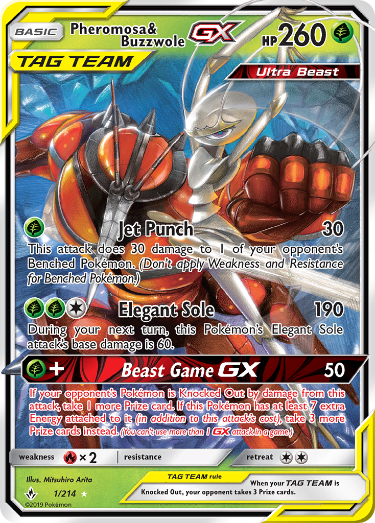 Pheromosa & Buzzwole GX (1/214) [Sun & Moon: Unbroken Bonds] | Gear Gaming Fayetteville