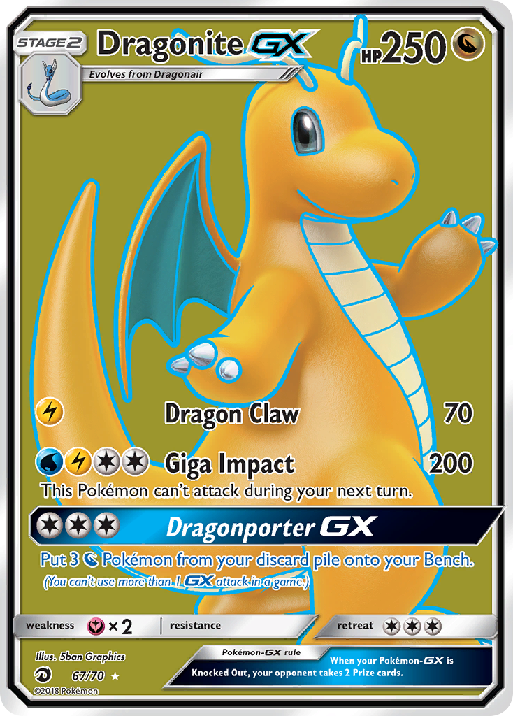 Dragonite GX (67/70) [Sun & Moon: Dragon Majesty] | Gear Gaming Fayetteville