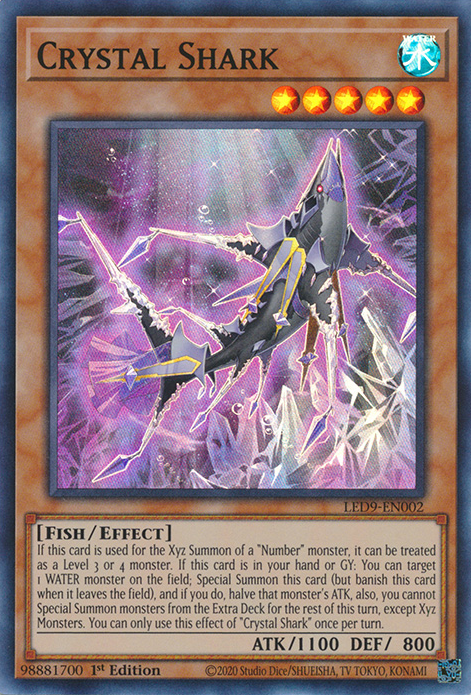 Crystal Shark [LED9-EN002] Super Rare | Gear Gaming Fayetteville