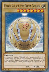 Hieratic Seal of the Sun Dragon Overlord [Galactic Overlord] [GAOV-EN002] | Gear Gaming Fayetteville