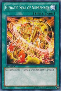 Hieratic Seal of Supremacy [Galactic Overlord] [GAOV-EN057] | Gear Gaming Fayetteville