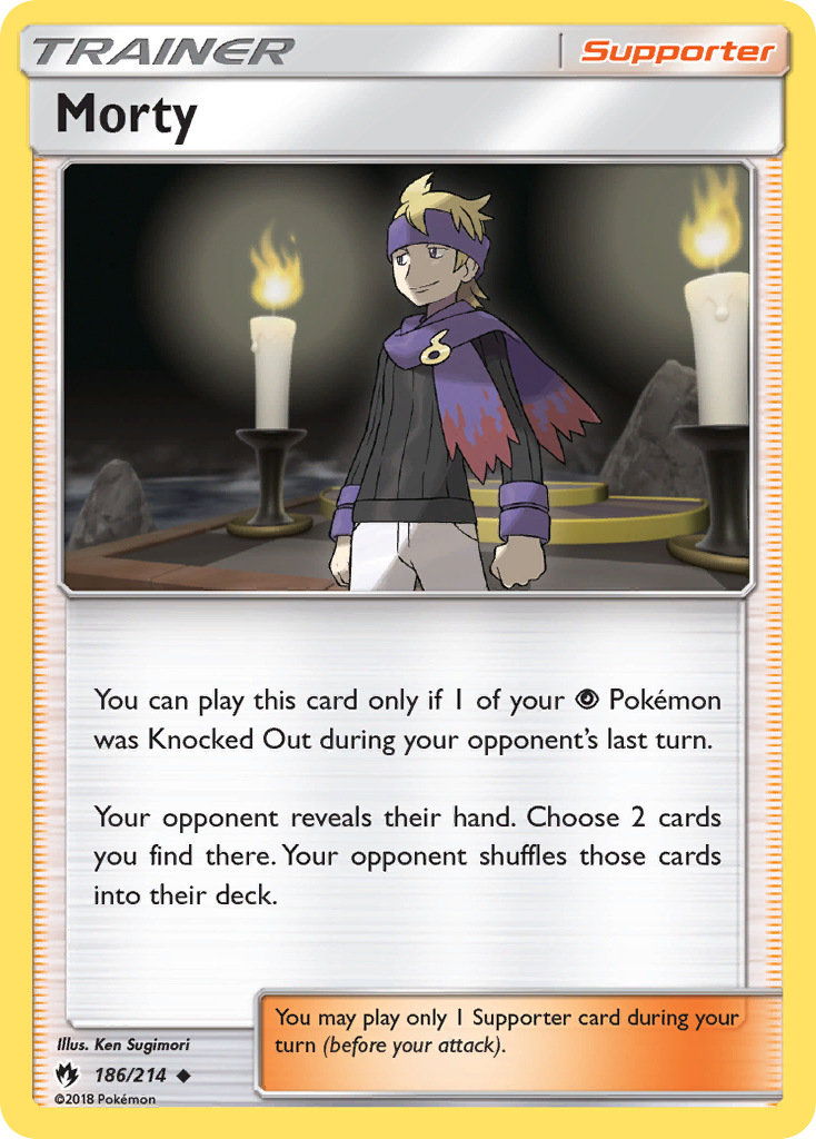 Morty (186/214) [Sun & Moon: Lost Thunder] | Gear Gaming Fayetteville