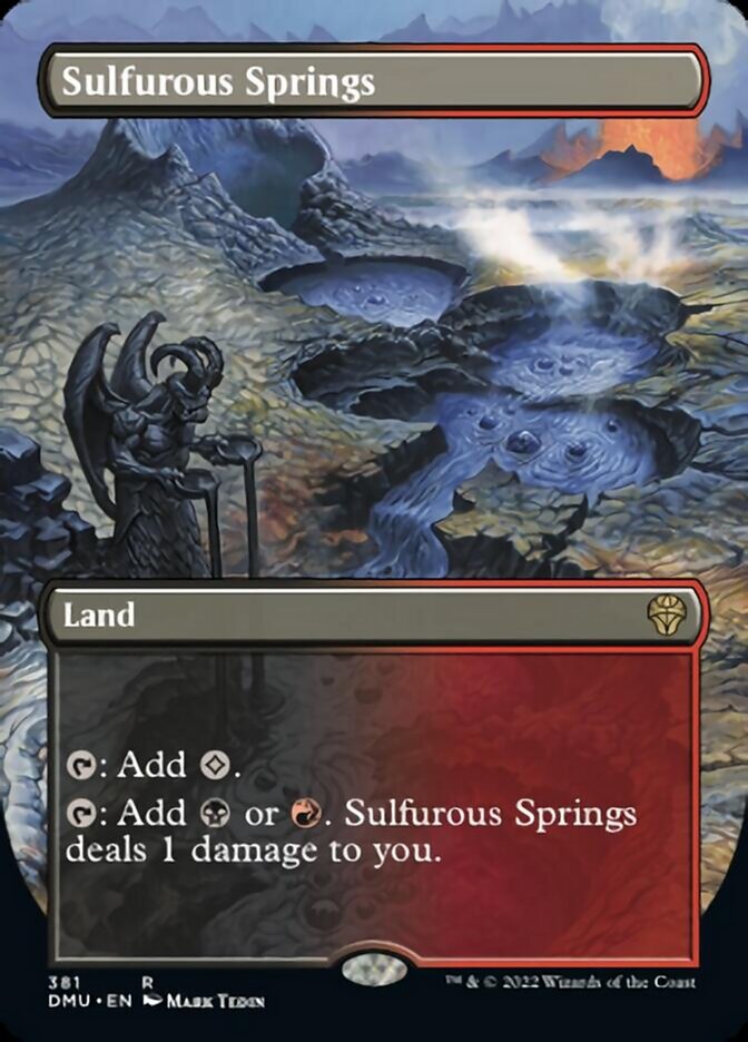 Sulfurous Springs (Borderless Alternate Art) [Dominaria United] | Gear Gaming Fayetteville