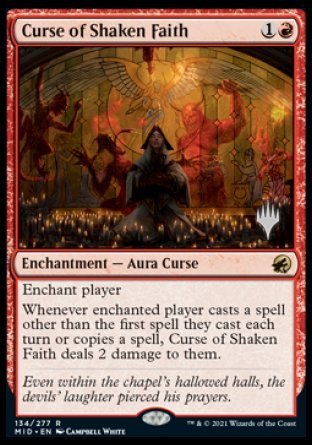 Curse of Shaken Faith (Promo Pack) [Innistrad: Midnight Hunt Promos] | Gear Gaming Fayetteville