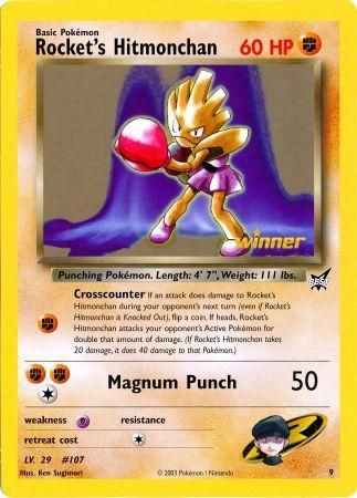 Rocket's Hitmonchan (9) (Jumbo Card) [Best of Promos] | Gear Gaming Fayetteville