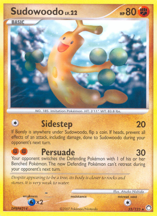 Sudowoodo (35/123) [Diamond & Pearl: Mysterious Treasures] | Gear Gaming Fayetteville