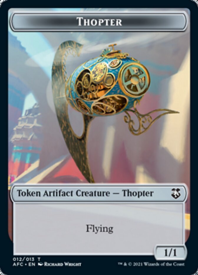 Thopter // Treasure Double-Sided Token [Dungeons & Dragons: Adventures in the Forgotten Realms Commander Tokens] | Gear Gaming Fayetteville