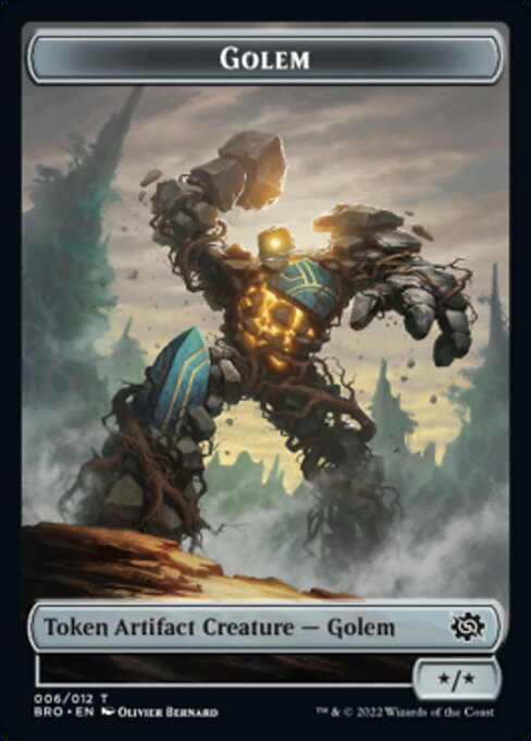 Powerstone // Golem Double-Sided Token [The Brothers' War Tokens] | Gear Gaming Fayetteville