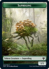 Saproling // Treasure Double-Sided Token [Commander 2020 Tokens] | Gear Gaming Fayetteville