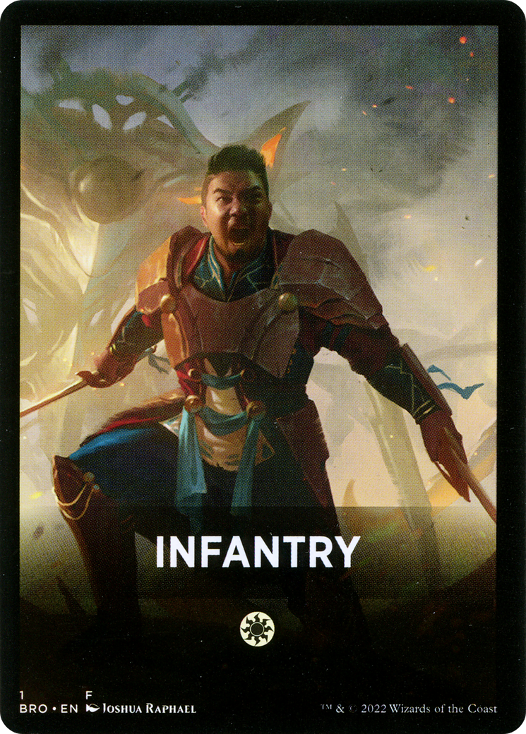 Infantry Theme Card [The Brothers' War Tokens] | Gear Gaming Fayetteville