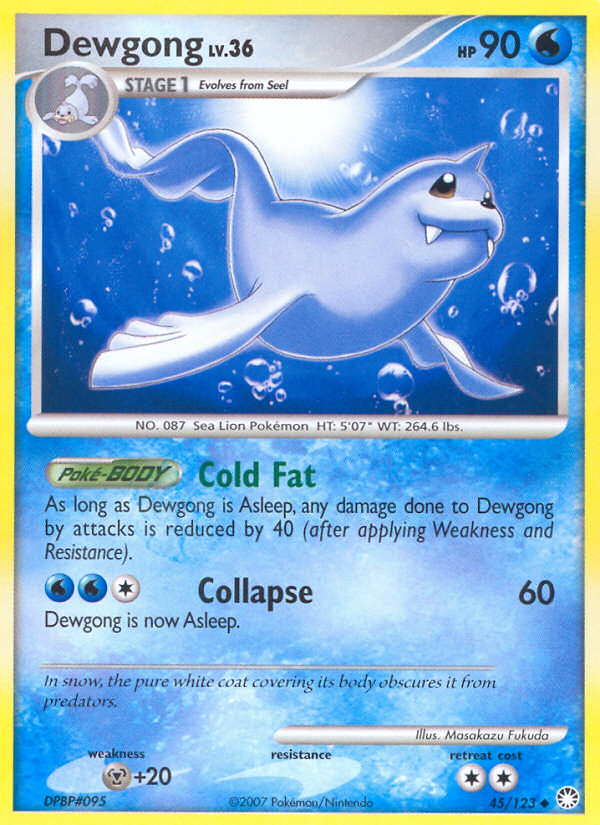 Dewgong (45/123) [Diamond & Pearl: Mysterious Treasures] | Gear Gaming Fayetteville