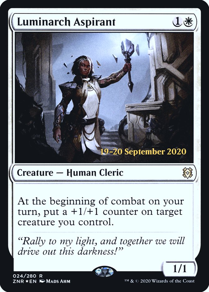 Luminarch Aspirant [Zendikar Rising Prerelease Promos] | Gear Gaming Fayetteville