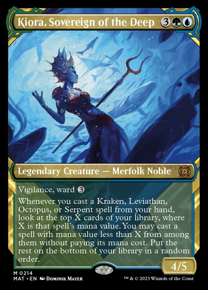 Kiora, Sovereign of the Deep (Showcase Halo Foil) [March of the Machine: The Aftermath] | Gear Gaming Fayetteville