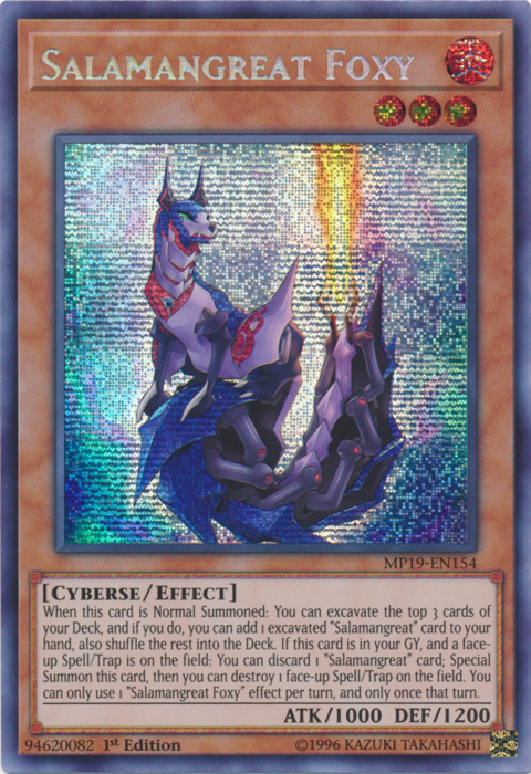 Salamangreat Foxy [MP19-EN154] Prismatic Secret Rare | Gear Gaming Fayetteville